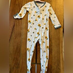 Kyte baby Zippered Footie in sunflower